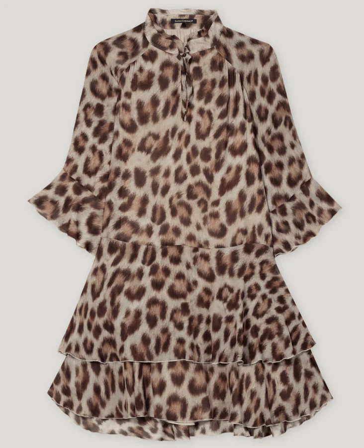 Luisa Cerano Women's Dress With Animal Print 728611 3769 Col 7416