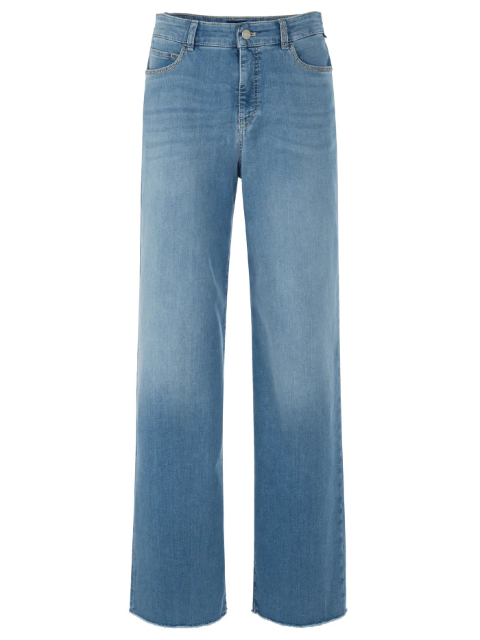 Marc Cain Pants Women's WARRI Wide Cut Jeans With High Waist AP 82.23 D51 Col 353
